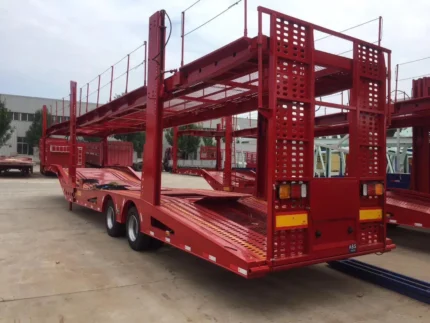 2 axle 6 8 10 double deck vehicle car carrier semi trailer car transport truck trailer 4.webp
