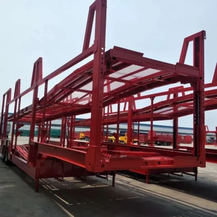 2 axles 5 units transportation vehicle hydraulic lifting transport car carrier trailer.webp