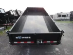 bwise 7x18 heavy duty gooseneck dump trailer hydraulic jacks tri axle 6.webp