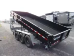 bwise 7x18 heavy duty gooseneck dump trailer hydraulic jacks tri axle 7.webp